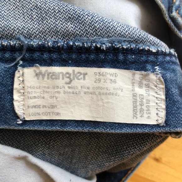 Vintage Wrangler Jean Shorts - size 29 - Picture 4 of 4